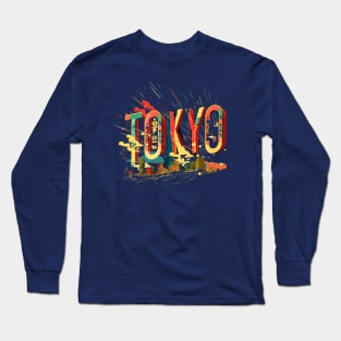 tokyo by night Long Sleeve T-Shirt